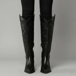 Women's Black Western Cowboy Boots